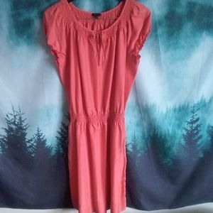 Talbots Peachy Pink Knee Length Dress